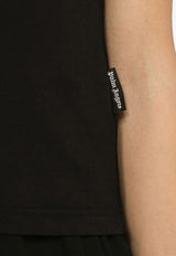 Palm Angels Logo Embroidered T-shirt Black PWAA044R24JER001/O_PALMA-1010