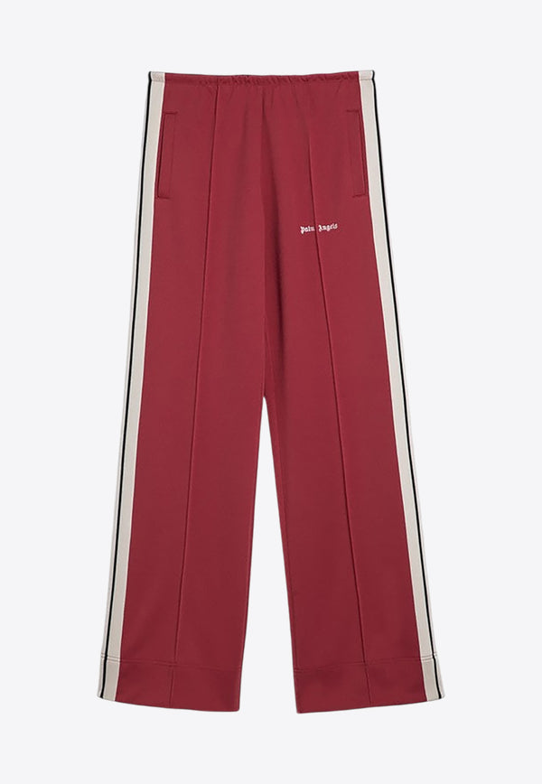 Palm Angels Side Stripe Logo Track Pants Red PWCJ010F24FAB002/P_PALMA-2703