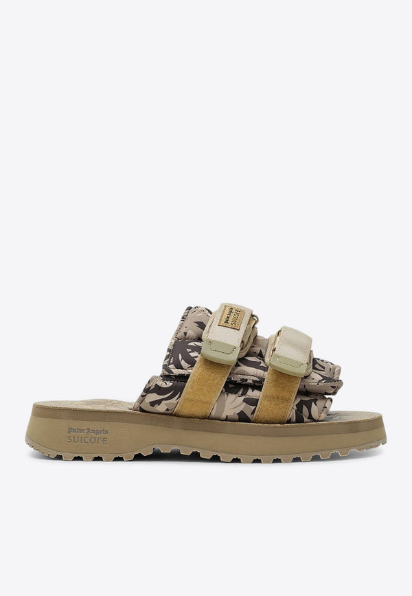 Palm Angels X Suicoke Moto-P Monogram Sandals Green PWIH030F24FAB002/P_PALMA-6061