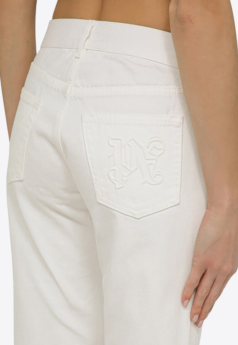 Palm Angels Straight-Leg Basic Jeans White PWYB032R24DEN003/O_PALMA-0303