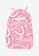 Emilio Pucci Junior Baby Girls Iride Print Swaddle Blanket Pink PX0019-Z3346_BABY PINK