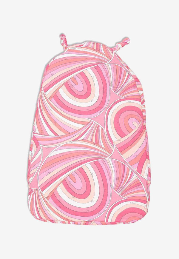 Emilio Pucci Junior Baby Girls Iride Print Swaddle Blanket Pink PX0019-Z3346_BABY PINK