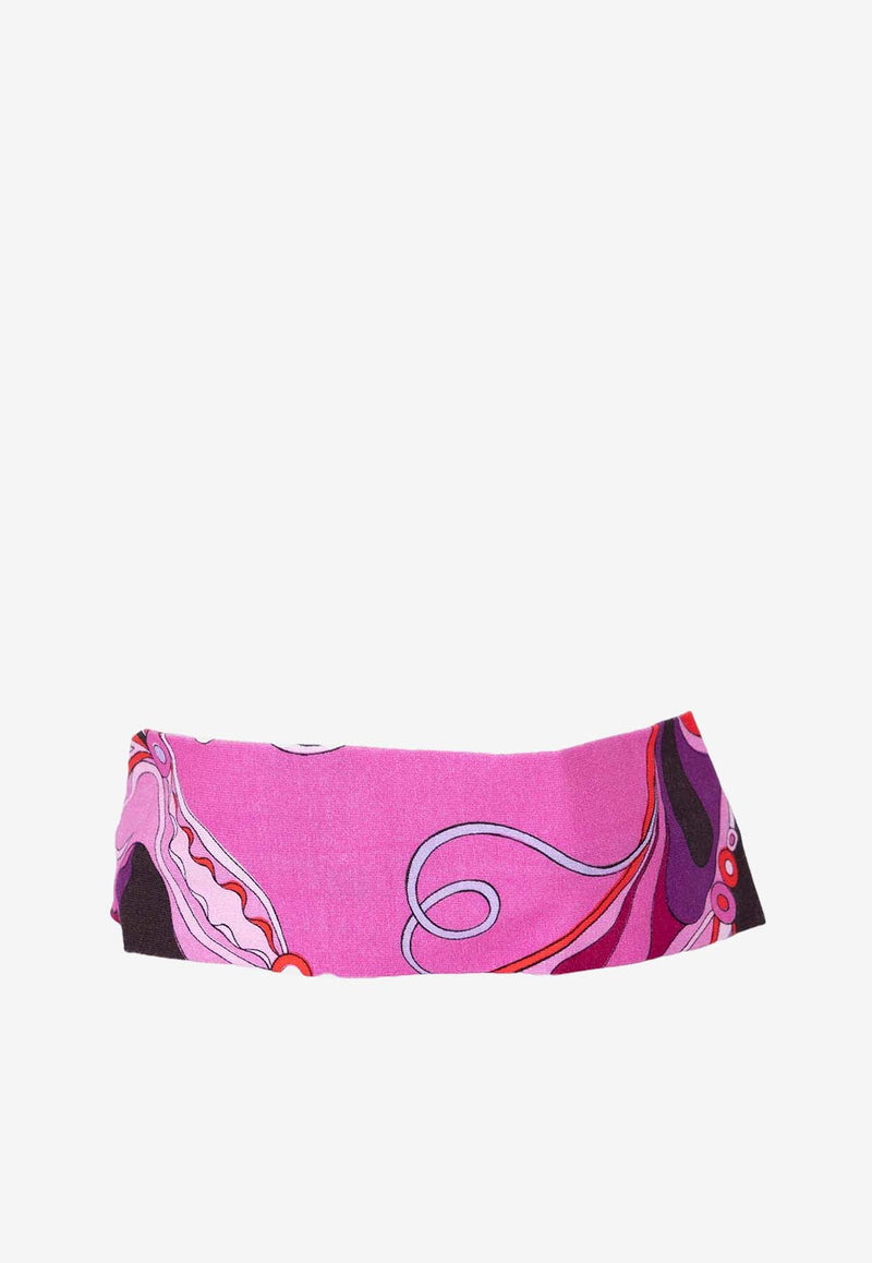 Emilio Pucci Junior Baby Girls Orchidee Print Headband Multicolor PX0A43-Z3344_MULTI COLO