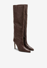 Paris Texas Jude 105 Over-the-Knee Leather Boots Brown PX1115XLTHK/N_PATEX-BR