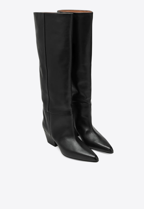 Paris Texas Jane 60 Leather Knee-High Boots Black PX1119XVT01/R_PATEX-BLK
