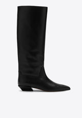 Paris Texas Bettina Leather Knee-High Boots Black PX1363XVT01/P_PATEX-BLK