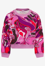 Emilio Pucci Junior Girls Orchidee Print Sweatshirt Multicolor PX4A20-Z3343_MULTI COLO