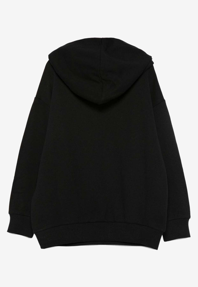 Emilio Pucci Junior Girls Printed Logo Hooded Sweatshirt Black PX4A50-Z3183_BLACK