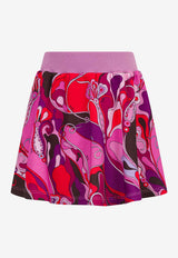 Emilio Pucci Junior Girls Orchidee Print Skirt Multicolor PX7A81-Z3343_MULTI COLO