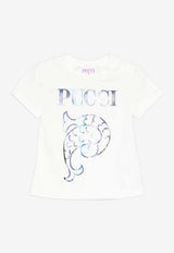 Emilio Pucci Junior Baby Girls Logo Print T-shirt Ivory PX8081-Z3186_IVORY