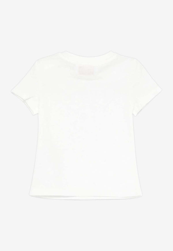 Emilio Pucci Junior Baby Girls Logo Print T-shirt Ivory PX8081-Z3186_IVORY