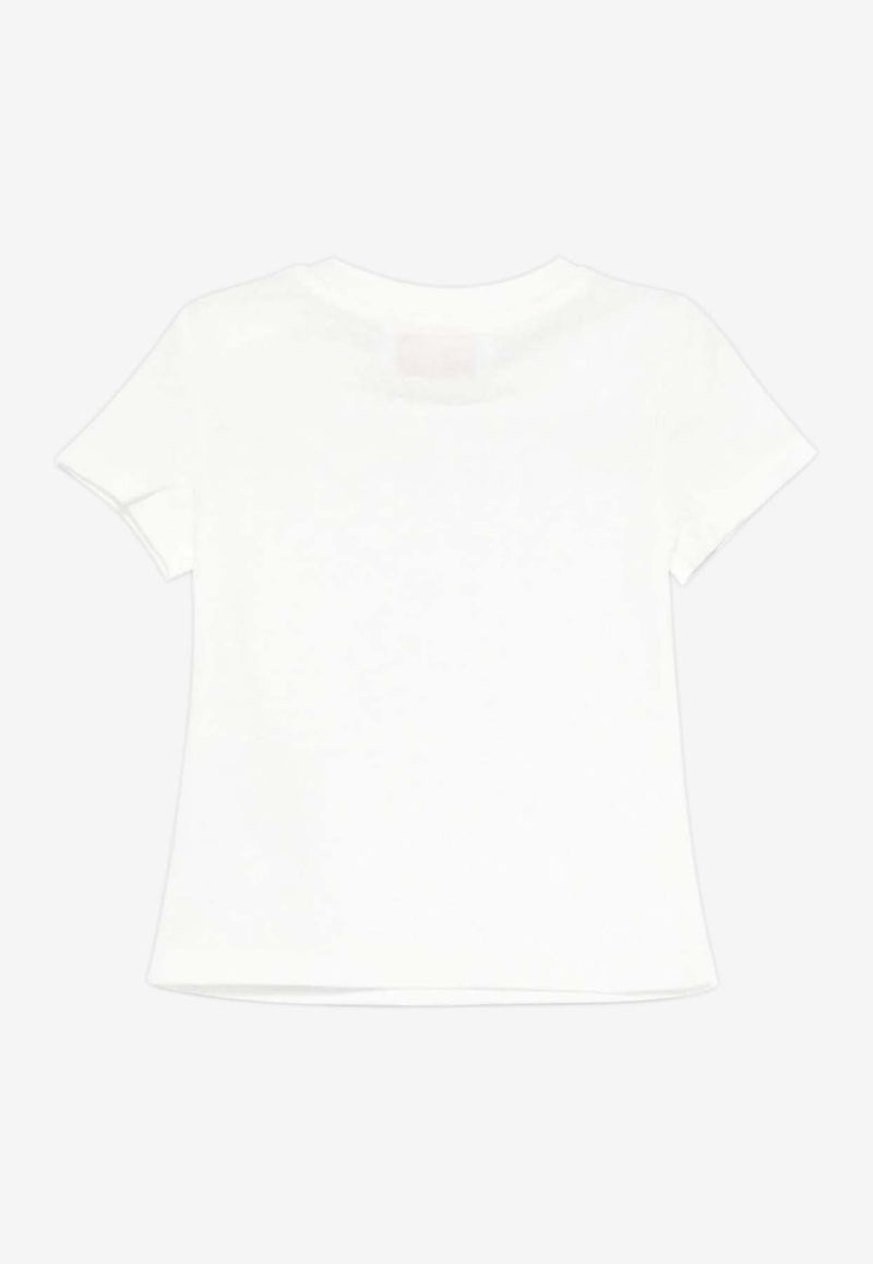 Emilio Pucci Junior Baby Girls Logo Print T-shirt Ivory PX8081-Z3186_IVORY