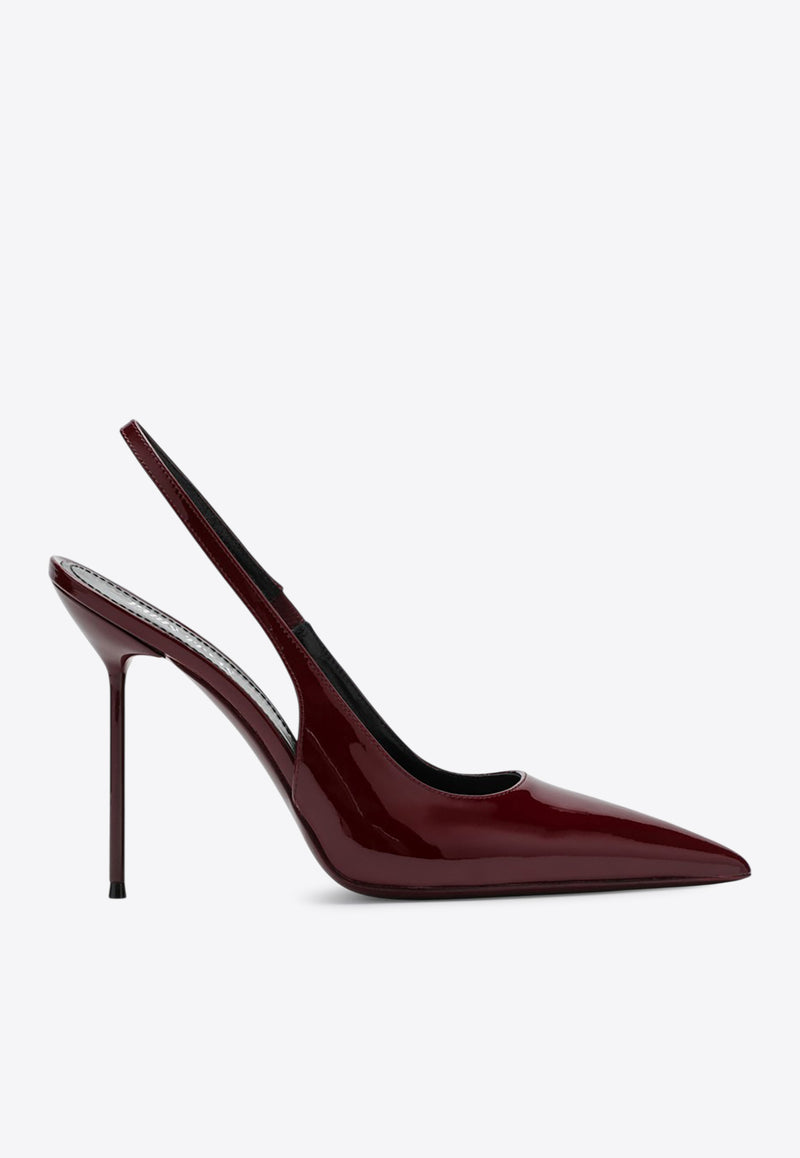 Paris Texas Lidia 105 Patent Leather Slingback Pumps Burgundy PX913XVN01/R_PATEX-RN
