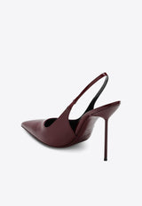 Paris Texas Lidia 105 Patent Leather Slingback Pumps Burgundy PX913XVN01/R_PATEX-RN
