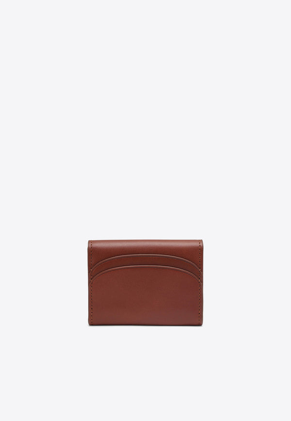 A.P.C. Genève Logo Leather Cardholder Brown PXAWV-F63349LE/O_APC-CAD