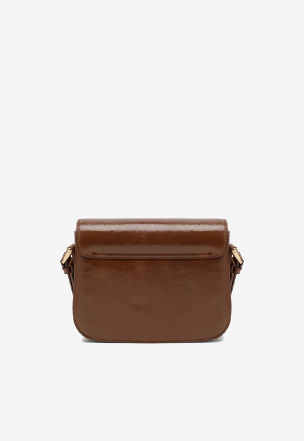 A.P.C. Mini Grace Leather Crossbody Bag Brown PXCCK-F61413LE/R_APC-CAI