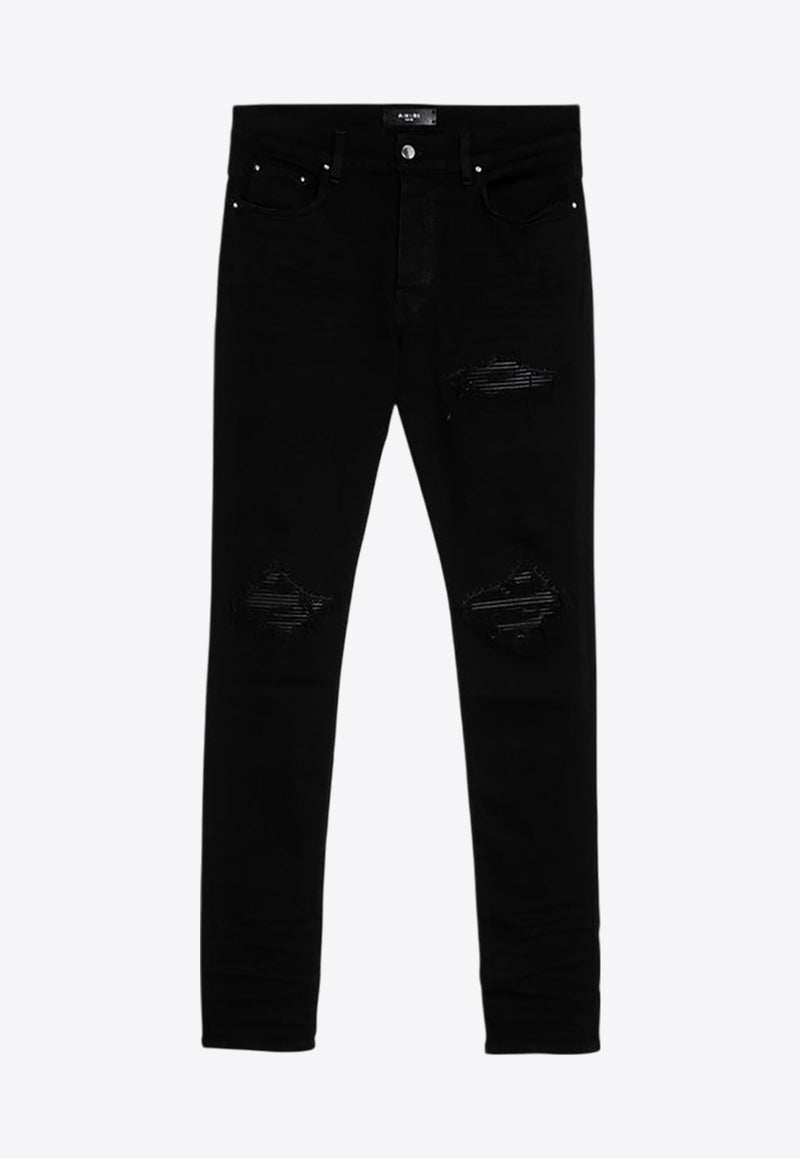 Amiri MX1 Distressed Skinny Jeans Black PXMD001CO/P_AMIRI-018