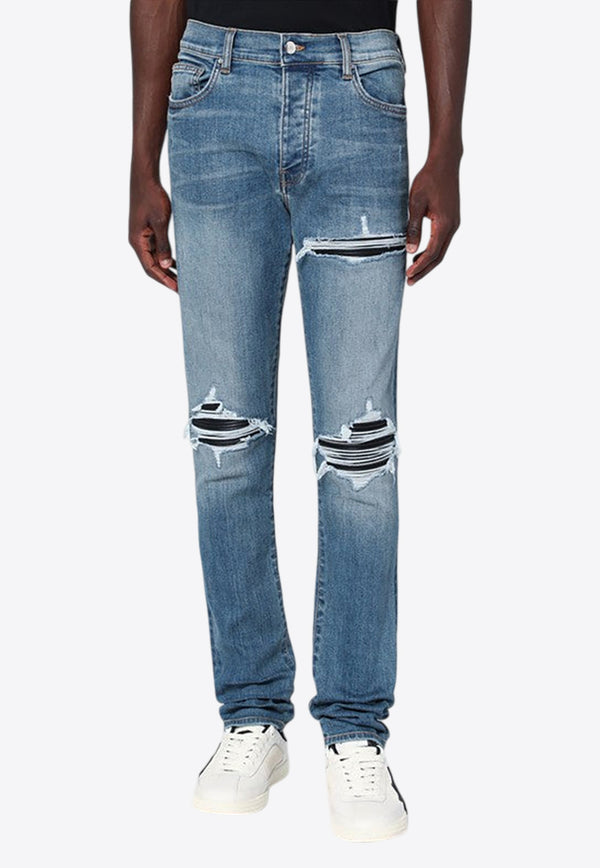 Amiri Slim-Leg Ripped Jeans Blue PXMD001CO/R_AMIRI-950