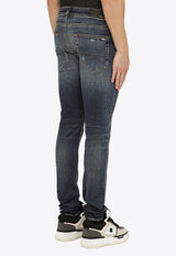Amiri Skinny Ripped Jeans  Blue PXMD001DE/O_AMIRI-403