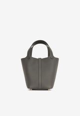 Hermès Picotin 18 in Dark Bronze Clemence Leather with Gold Hardware