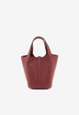 Hermès Picotin 18 in Rouge H Clemence Leather with Palladium Hardware