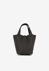 Hermès Picotin 18 in Ebene Clemence Leather with Gold Hardware