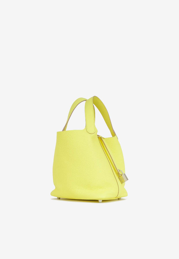 Hermès Picotin 18 in Limoncello Clemence Leather with Palladium Hardware