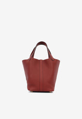 Hermès Picotin 18 in Rouge H Clemence Leather with Gold Hardware