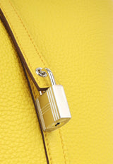 Hermès Picotin 22 in Sun Clemence Leather with Palladium Hardware