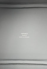 Hermès Micro Picotin Lock 14 in Bleu Glacier Ostrich Leather with Palladium Hardware