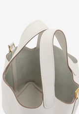 Hermès Picotin Lock 18 in New White Clemence with Gold Hardware