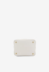 Hermès Picotin Lock 18 in New White Clemence with Gold Hardware