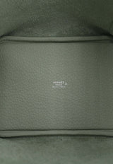 Hermès Picotin 18 Touch in Gris Neve Clemence and Alligator with Palladium Hardware