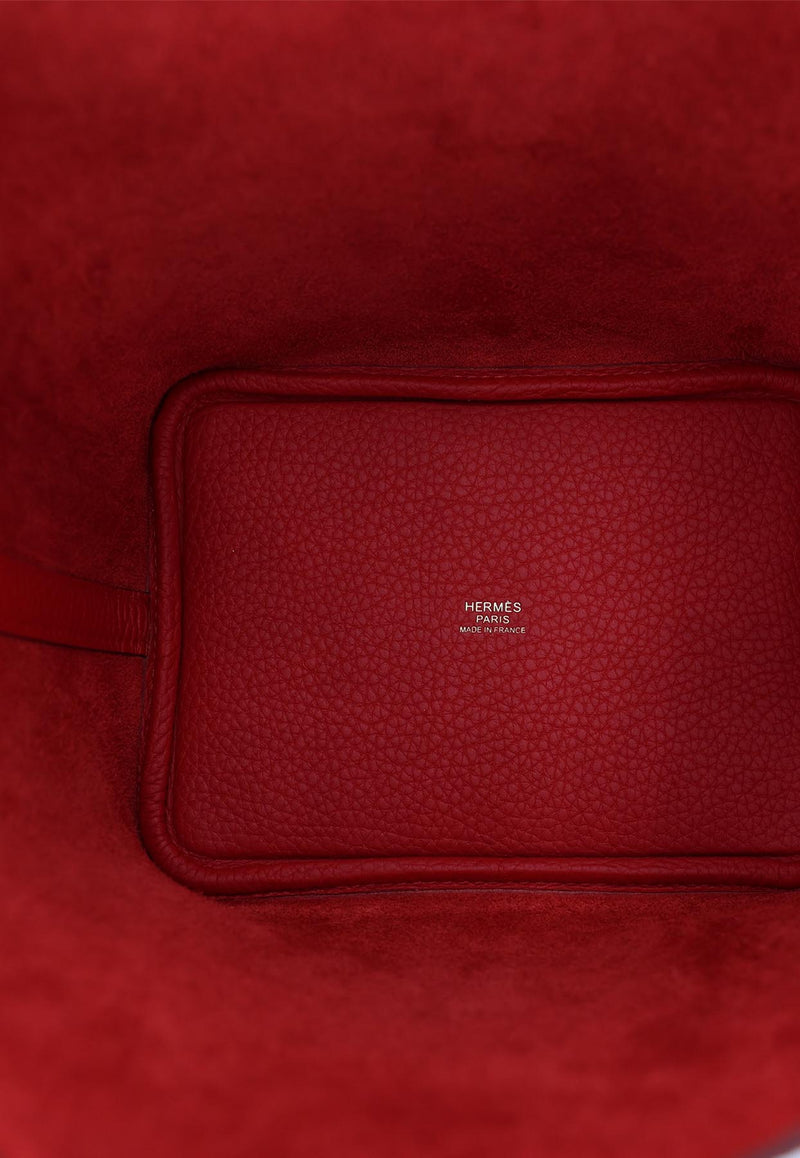 Hermès Picotin Lock 18 in Vermillon Clemence Leather with Gold Hardware