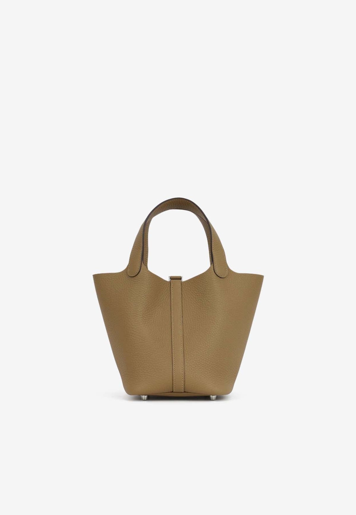 Picotin 18 in Dune Clemence Leather with Palladium Hardware