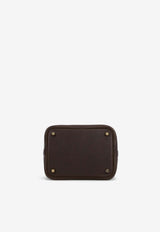 Picotin 18 in Ebene Barenia Faubourg with Gold Hardware