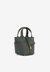 Picotin 18 Cargo in Vert Mangrove Canvas and Swift with Gold Hardware