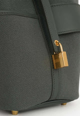 Picotin 18 Cargo in Vert Mangrove Canvas and Swift with Gold Hardware