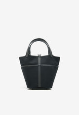 Picotin Cargo 18 in Black Toile Goeland and Swift with Palladium