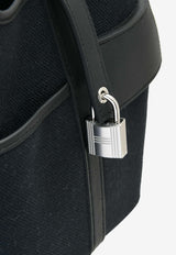 Picotin Cargo 18 in Black Toile Goeland and Swift with Palladium