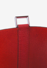 Picotin 18 in Rouge de Coeur Clemence Leather with Palladium Hardware