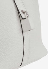 Picotin Lock 22 Touch in New White Clemence and Beton Alligator Mississippiensis with Palladium Hardware