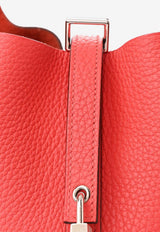 Picotin 22 in Rouge de Coeur Clemence with Palladium Hardware