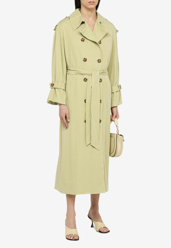 By Malene Birger Double-Breasted Trench Coat Q71584003CO/M_BYMAL-4DN
