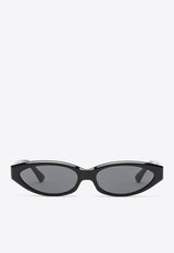 Philó Eyewear Quin Oval Sunglasses QUINPVC/1_PHIL-BLK