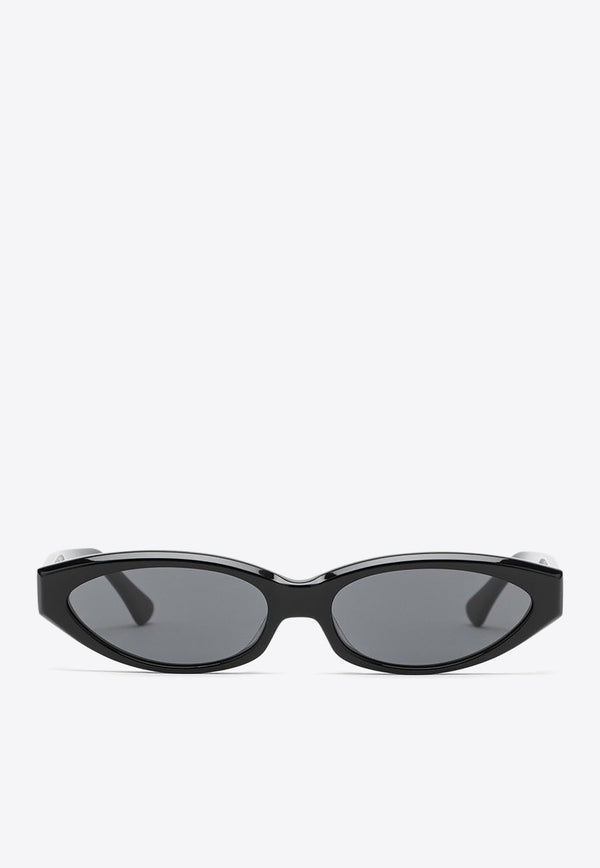 Philó Eyewear Quin Oval Sunglasses QUINPVC/1_PHIL-BLK