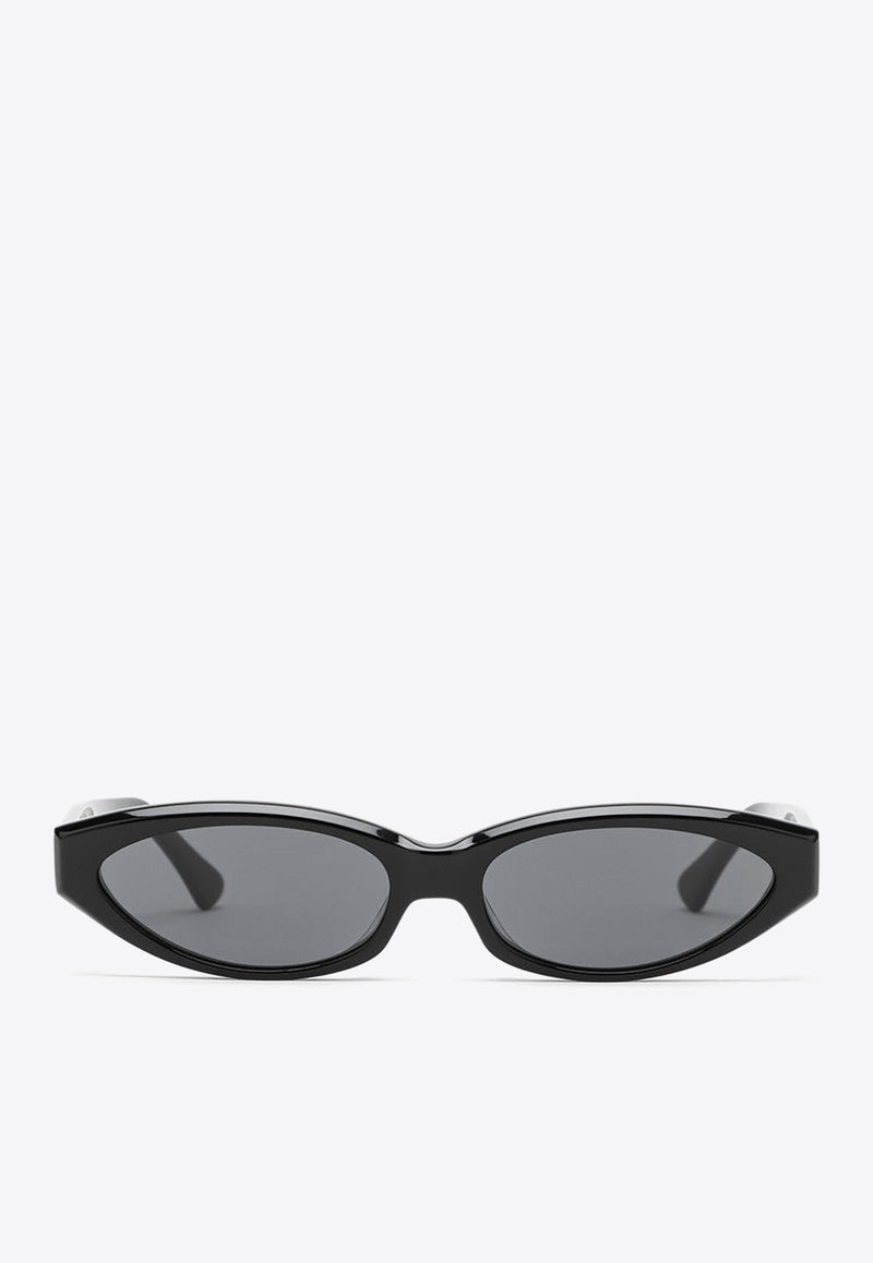 Philó Eyewear Quin Oval Sunglasses QUINPVC/1_PHIL-BLK