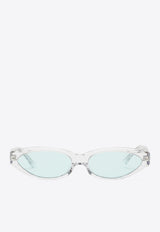 Philó Eyewear Quin Oval Sunglasses QUINPVC/1_PHIL-BL