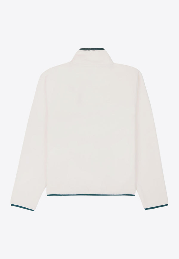 Sporty & Rich Buttoned Polar Fleece Sweatshirt QZAW231CRCREAM