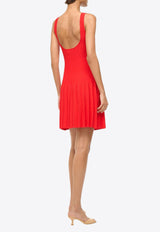 Staud Ellison Compact Knit Mini Dress Red R24P2245VNRED